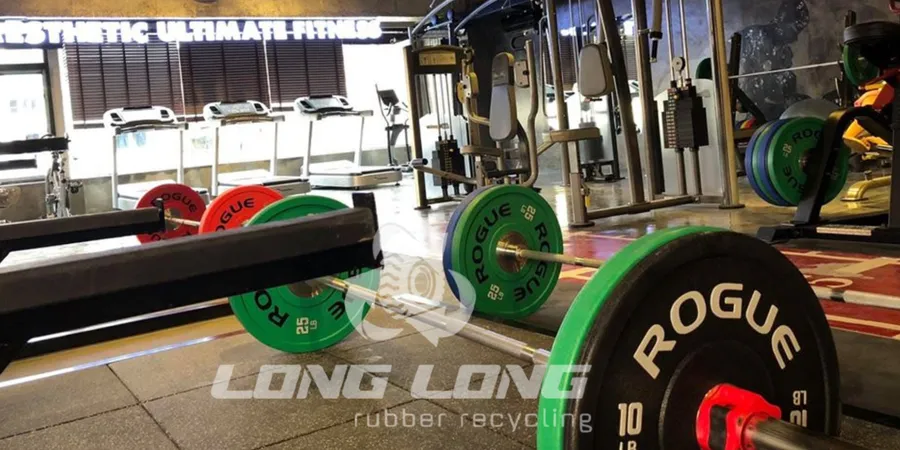 Gạch Cao Su Phòng Gym - Dày 15mm, Chống Trượt, Chịu Lực Cao, Tiêu Chuẩn Thương Mại - Kích Thước 1m x 1m