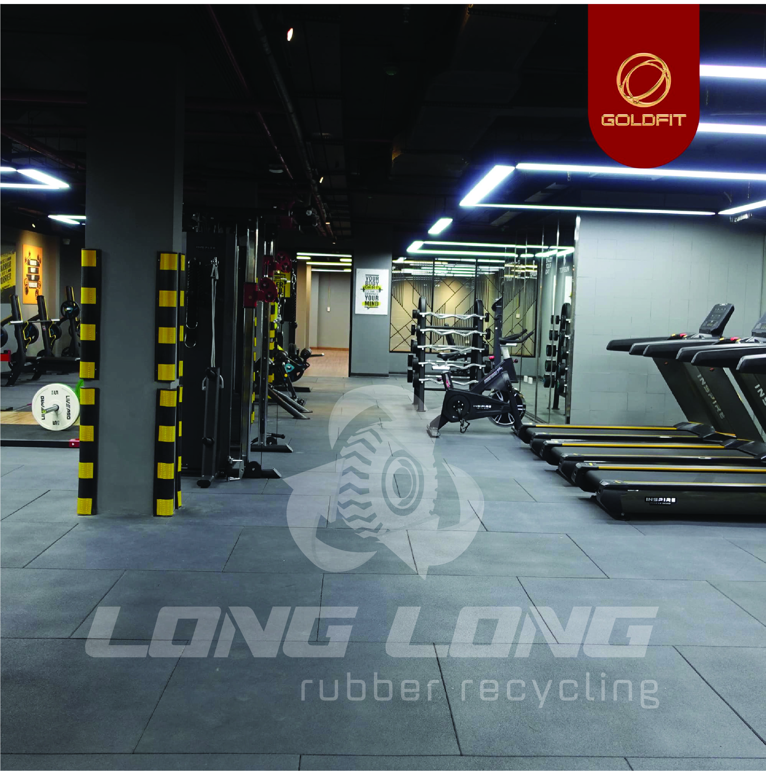 Gạch cao su tiêu chuẩn 500x500mm màu ghi Gạch cao su tiêu chuẩn 500x500mm màu ghi