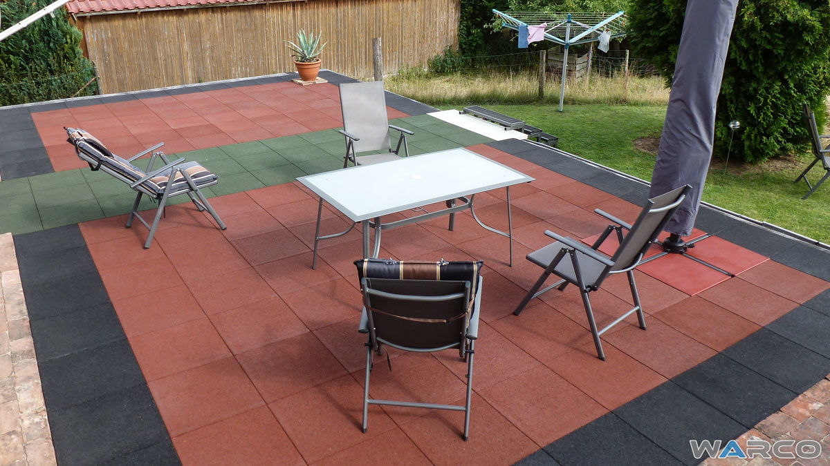 Waterproof rubber tile flooring Waterproof rubber tile flooring