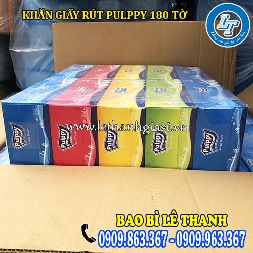khăn giẩy rút pulppy 180 tờ giá sỉ rẻ chính hãng khăn giẩy rút pulppy 180 tờ giá sỉ rẻ chính hãng