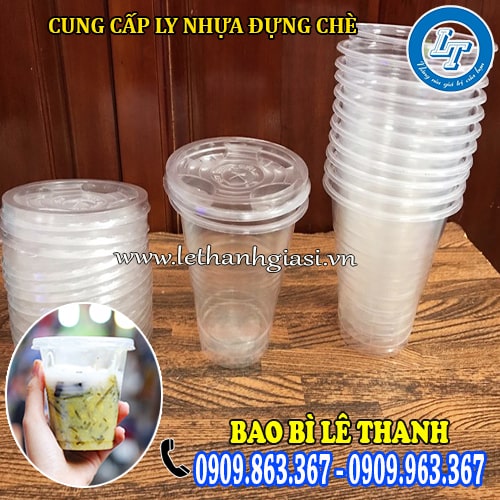 ly nhựa pet nắp bằng đựng chè giá rẻ ly nhựa pet nắp bằng đựng chè giá rẻ
