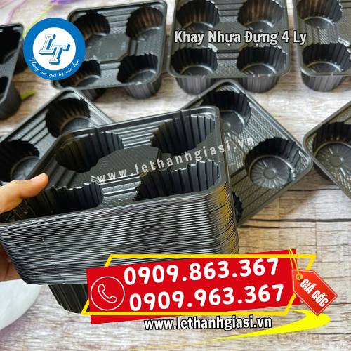 khay nhựa đựng 4 ly có thể xếp chồng khay nhựa đựng 4 ly có thể xếp chồng