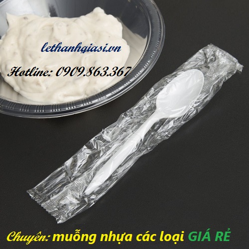 muỗng nhựa bọc màng
