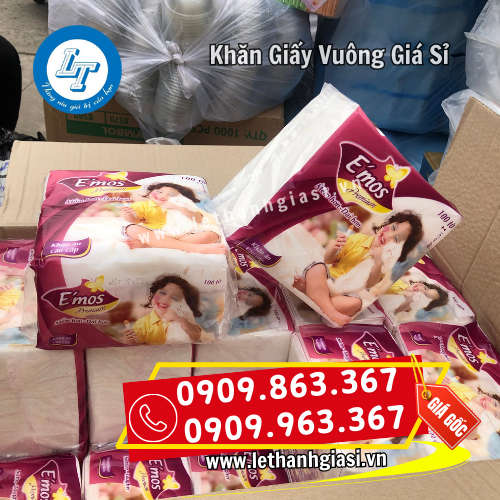 khăn giấy vuông emos giá sỉ chính hãng khăn giấy vuông emos giá sỉ chính hãng