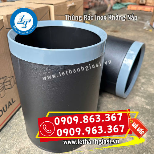 thùng rác inox không nắp cỡ nhỏ thùng rác inox không nắp cỡ nhỏ