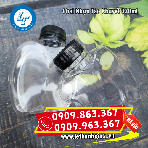 chai nhựa táo khuyết 330ml đựng nước ép trà sữa chai nhựa táo khuyết 330ml đựng nước ép trà sữa