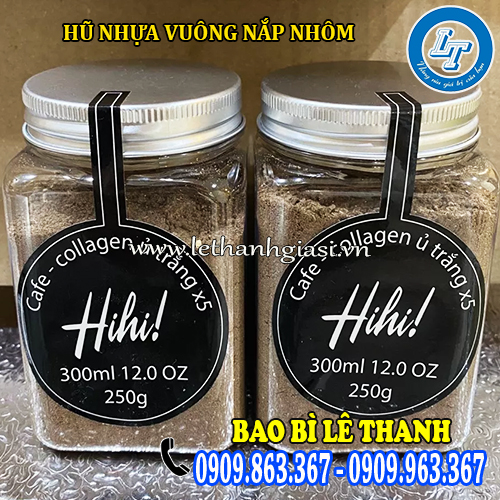 bán hũ nhựa vuông nắp nhôm giá rẻ đựng bột bán hũ nhựa vuông nắp nhôm giá rẻ đựng bột