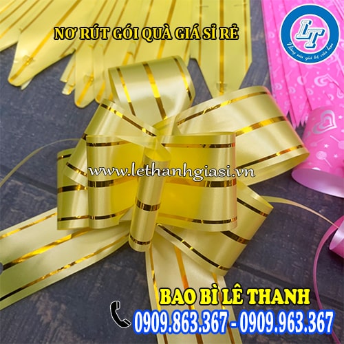 Bán nơ rút gói quà trang trí giá rẻ Bán nơ rút gói quà trang trí giá rẻ