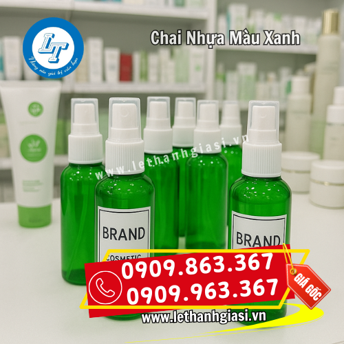 bán sỉ chai nhựa màu xanh giá rẻ đựng mỹ phẩm bán sỉ chai nhựa màu xanh giá rẻ đựng mỹ phẩm