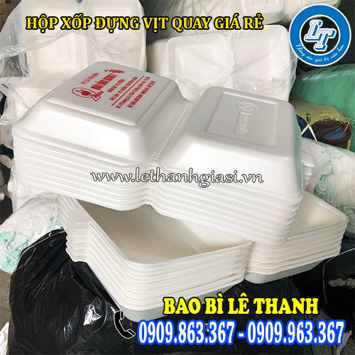 bán sỉ hộp xốp đựng vịt quay nửa con giá rẻ bán sỉ hộp xốp đựng vịt quay nửa con giá rẻ