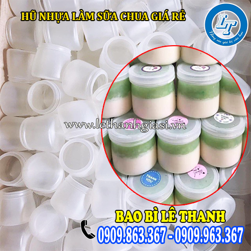 hũ nhựa làm sữa chua giá rẻ có dán nhãn dán hũ nhựa làm sữa chua giá rẻ có dán nhãn dán