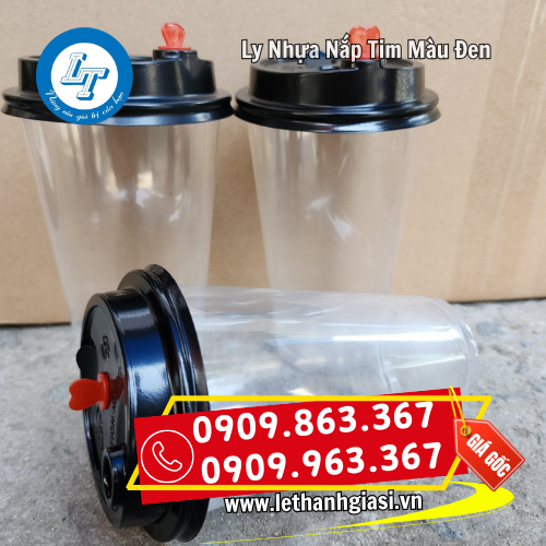 báo giá sỉ ly nhựa nắp tim màu đen rẻ tận xưởng báo giá sỉ ly nhựa nắp tim màu đen rẻ tận xưởng