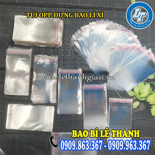 Báo giá sỉ túi OPP đựng bao lì xì tại xưởng sản xuất Báo giá sỉ túi OPP đựng bao lì xì tại xưởng sản xuất