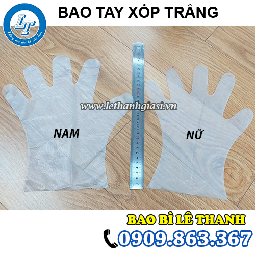 bao tay xốp trắng nam nữ bao tay xốp trắng nam nữ