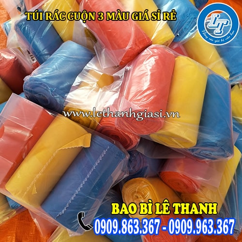 túi rác cuộn 3 màu giá sỉ rẻ uy tín túi rác cuộn 3 màu giá sỉ rẻ uy tín