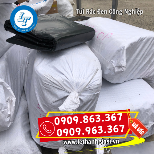 bỏ sỉ túi rác đen công nghiệp giá rẻ đóng bao 25kg bỏ sỉ túi rác đen công nghiệp giá rẻ đóng bao 25kg