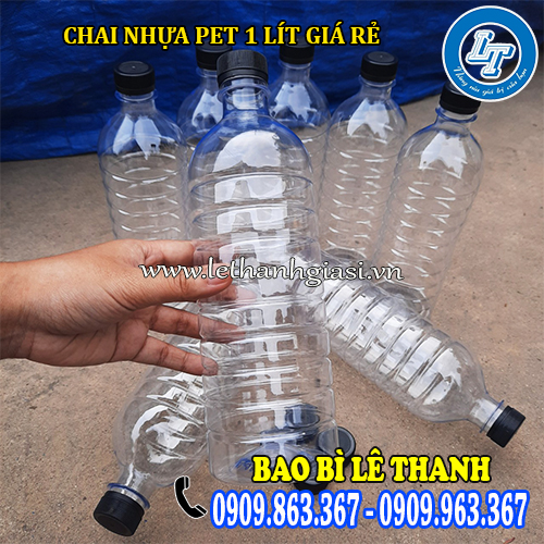 chai nhựa 1 lít bề mặt trong suốt bóng đẹp chai nhựa 1 lít bề mặt trong suốt bóng đẹp
