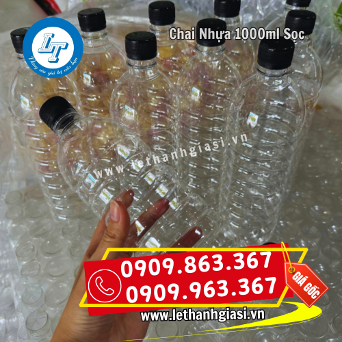 chai nhựa pet 1000ml sọc cầm chắc tay chai nhựa pet 1000ml sọc cầm chắc tay
