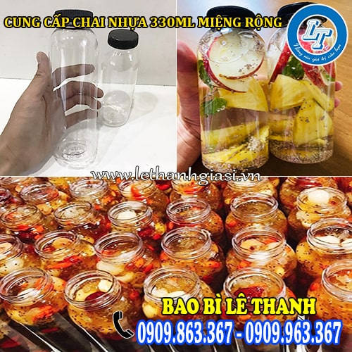 chai nhựa 330ml miệng rộng đựng chè dưỡng nhan detox trà sữa chai nhựa 330ml miệng rộng đựng chè dưỡng nhan detox trà sữa