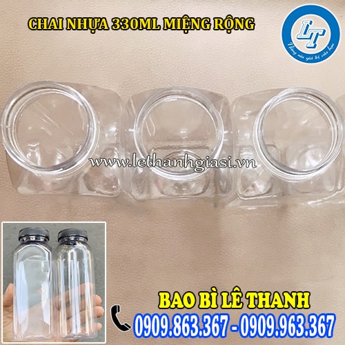 chai nhựa 330ml miệng rộng phi 38 chai nhựa 330ml miệng rộng phi 38