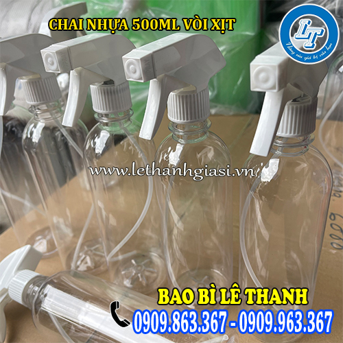 chai nhựa 500ml vòi xịt đựng dung dịch chai nhựa 500ml vòi xịt đựng dung dịch