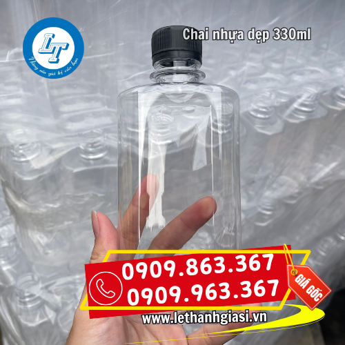 chai nhựa dẹp 330ml chất lượng chai nhựa dẹp 330ml chất lượng