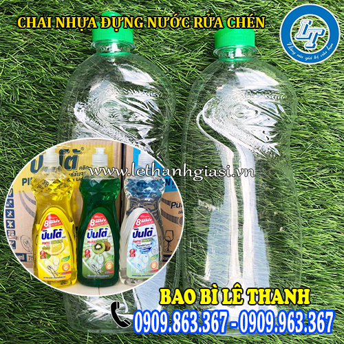chai nhựa đựng nước rửa chén dán tem mác chuyên nghiệp chai nhựa đựng nước rửa chén dán tem mác chuyên nghiệp