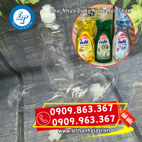 bán chai nhựa đựng nước rửa chén dán tem nhãn mác bán chai nhựa đựng nước rửa chén dán tem nhãn mác