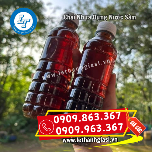 chai nhựa đựng nước sâm bắt mắt chai nhựa đựng nước sâm bắt mắt