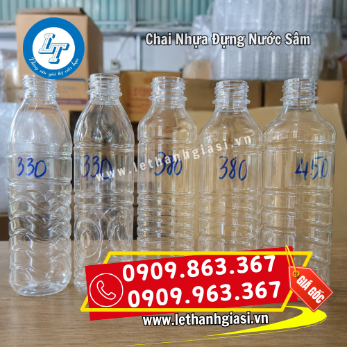 chai nhựa đựng nước sâm nhiều dung tích chai nhựa đựng nước sâm nhiều dung tích