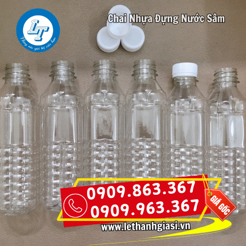 chai nhựa đựng nước sâm trong suốt cứng cáp chai nhựa đựng nước sâm trong suốt cứng cáp