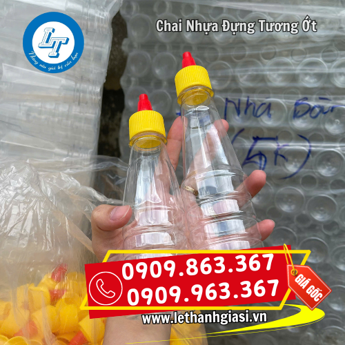 chai nhựa đựng tương ớt dung tích 210ml 250ml chai nhựa đựng tương ớt dung tích 210ml 250ml