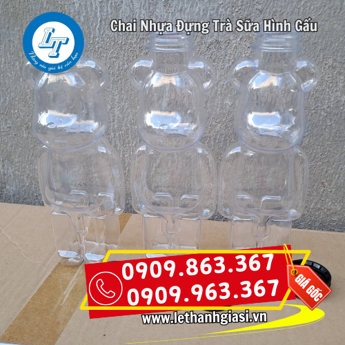 chai nhựa hình gấu mẫu đẹp mắt chai nhựa hình gấu mẫu đẹp mắt