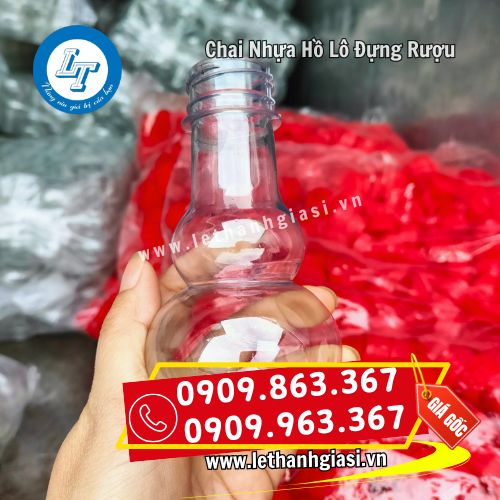 chai nhựa hồ lô đựng rượu dễ cầm nắm chai nhựa hồ lô đựng rượu dễ cầm nắm