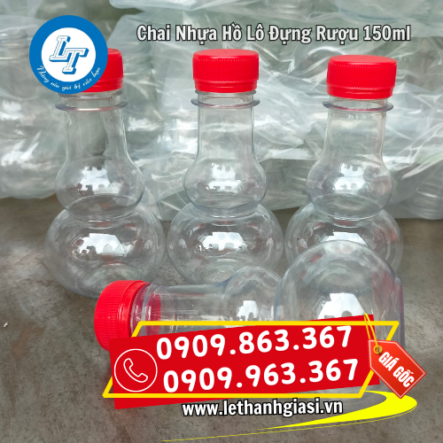 chai nhựa hồ lô đựng rượu đẹp dung tích 150ml chai nhựa hồ lô đựng rượu đẹp dung tích 150ml