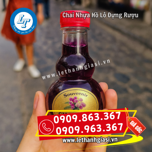 chai nhựa hồ lô đựng rượu làm quà biếu chai nhựa hồ lô đựng rượu làm quà biếu