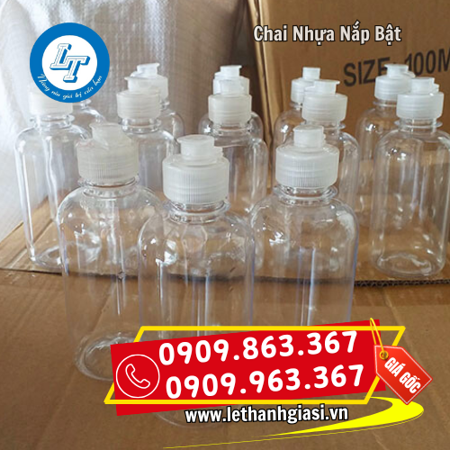 chai nhựa nắp bật trong suốt đẹp mắt chai nhựa nắp bật trong suốt đẹp mắt