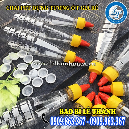 chai pet đựng tương ớt giá rẻ an toàn cho sức khỏe chai pet đựng tương ớt giá rẻ an toàn cho sức khỏe