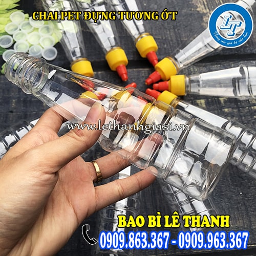 chai pet đựng tương ớt giá rẻ an toàn chai pet đựng tương ớt giá rẻ an toàn