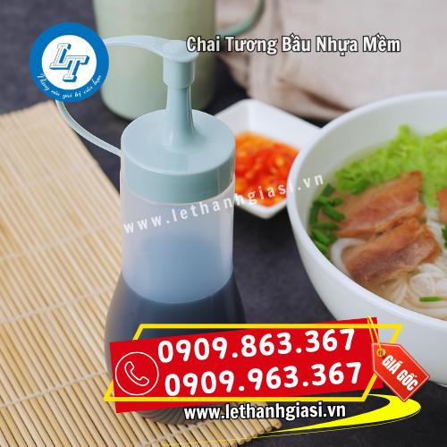 chai tương bầu nhựa mềm đựng nước tương chai tương bầu nhựa mềm đựng nước tương