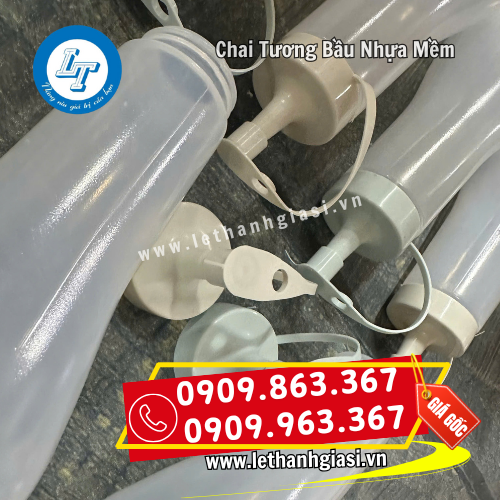 chai tương bầu nhựa mềm nắp trắng nắp màu chai tương bầu nhựa mềm nắp trắng nắp màu