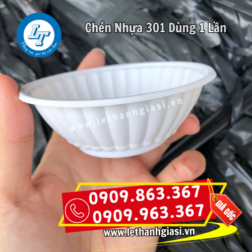 chén nhựa 301 dùng 1 lần tiện lợi chén nhựa 301 dùng 1 lần tiện lợi