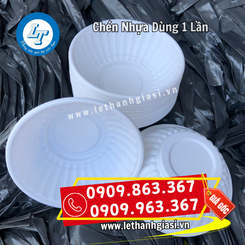 chén nhựa dùng 1 lần màu trắng chén nhựa dùng 1 lần màu trắng