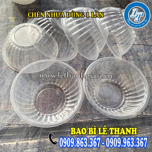 Chén nhựa dùng 1 lần size lớn tiện lợi Chén nhựa dùng 1 lần size lớn tiện lợi