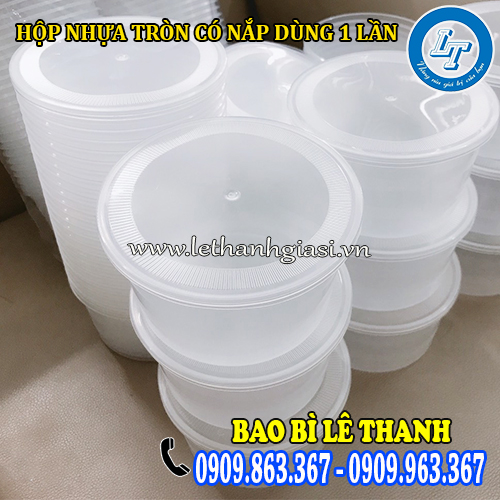 hộp nhựa tròn có nắp dùng 1 lần giá sỉ rẻ hộp nhựa tròn có nắp dùng 1 lần giá sỉ rẻ