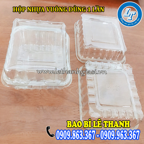 hộp nhựa vuông nắp gập dùng 1 lần giá sỉ rẻ hộp nhựa vuông nắp gập dùng 1 lần giá sỉ rẻ