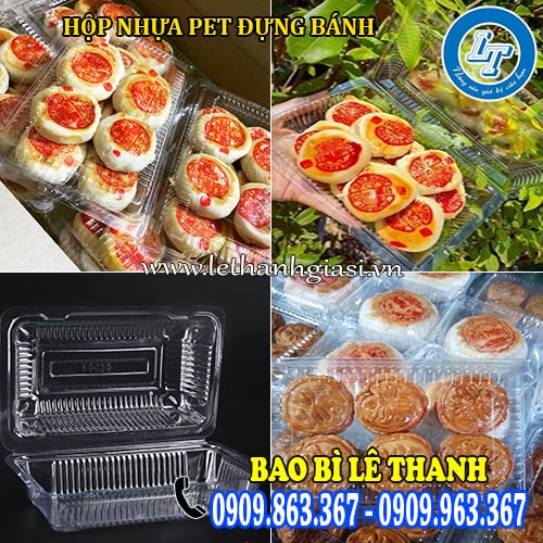 hộp pet đựng bánh trung thu bánh pía hộp pet đựng bánh pía bánh trung thu