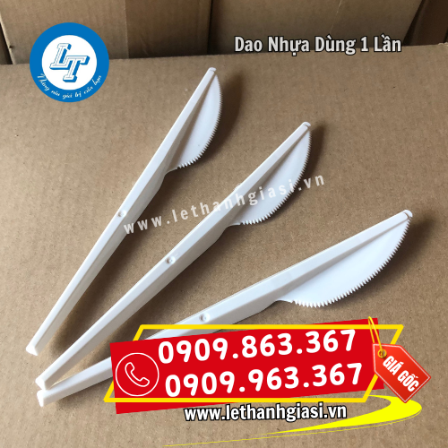 dao nhựa dùng 1 lần màu trắng sữa dao nhựa dùng 1 lần màu trắng sữa