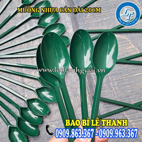 đầu muỗng nhựa dài 20cm bo tròn không nhựa thừa đầu muỗng nhựa dài 20cm bo tròn không nhựa thừa
