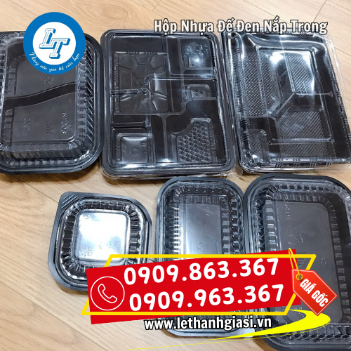 đủ mẫu hộp nhựa đế đen nắp trong đủ mẫu hộp nhựa đế đen nắp trong